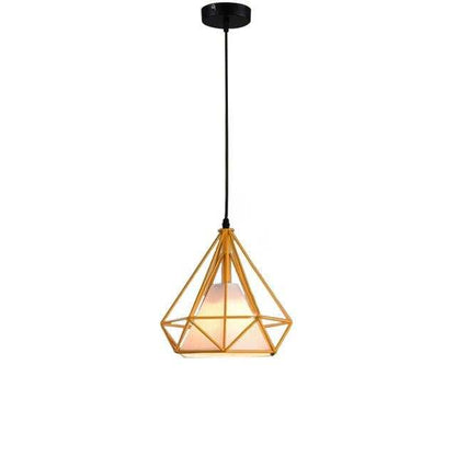 Nordic LED Diamond Pendant Light Colorful Lamp Shade E27 Creative Bar Tea Restaurant Lighting Attic Lights Spider Light Lamps