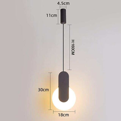 Modern Led Pendant Lights For Dinning Room Bedside Bar Home Deco Pendant Lamp Fixtures White/Black Color