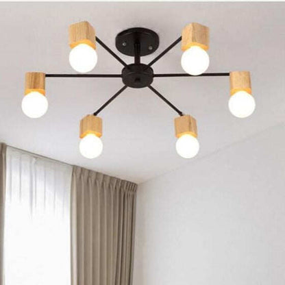 Fashion Modern Lamps LED Pendant Lights Indoor Lighting Wood Lamp Holder Living Dining Room Bedroom Bar Shop Light Fixture