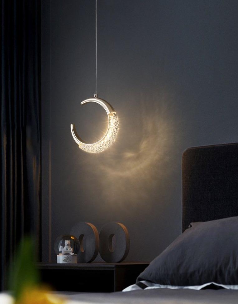 Bedside Chandelier Bedroom Warm Long-line Single-headed Small Chandelier