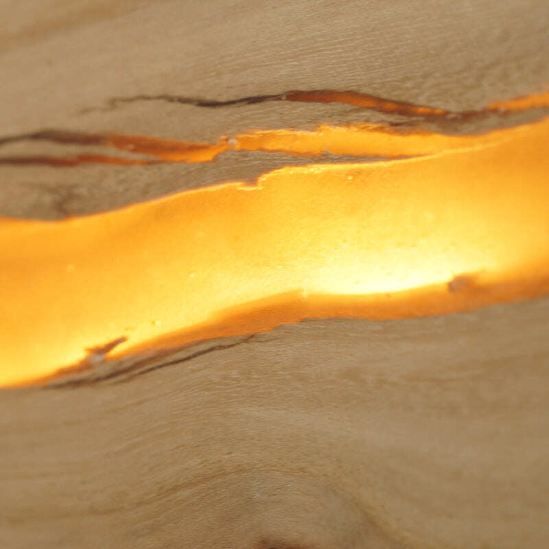 Wood Resin Square Wall Lamp Cracked Wood Grain Wall Lamp Corridor Square Wood Art Dining Bar Bedside Lamp