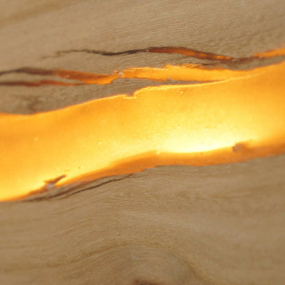 Wood Resin Square Wall Lamp Cracked Wood Grain Wall Lamp Corridor Square Wood Art Dining Bar Bedside Lamp