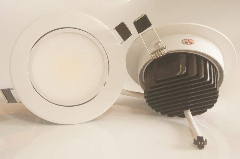 6w 9w 12w HKOSM Led Downlight White Body dimmable spot cob Lighting Fixtures Recessed Down Lights Indoor Light