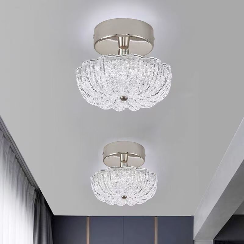 Modern Crystal sand acrylic LED Ceiling Light Small Pendant Lamp for Doorway Corridor Balcony Home decoratio