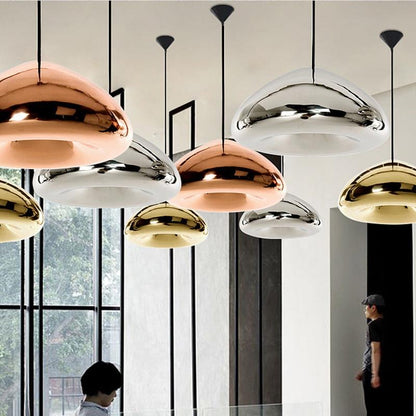 Art Deco Modern Novelty Glass Pendant Light LED E27 With 3 Colors For Parlor Bedroom Dining Room Cafe Hotel Restaurant Office