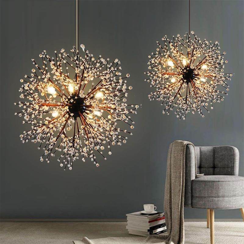 Dandelion Fireworks Modern Pendant Ceiling Lamps Loft For The Kitchen Led Pendant Lights Hanglamp Hanging Light Fixture