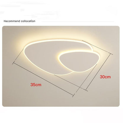 Minimalist Master Bedroom Lamp Nordic Room Lamp Modern Simple Creative Bedroom Master Lamp Triangular Pebble Ceiling Lamp