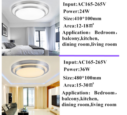 Modern LED Colorful 2.4G Remote Touch Control Ceiling Light 12W 24W 36W RGB+Warm White+Cold White Dimming Light For Livingroom