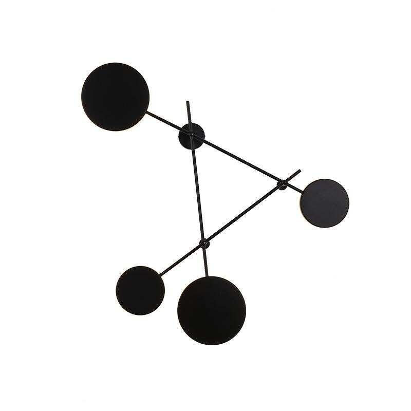 Simple Modern Geometric Multi-round Wall Lamp Creative Bedroom Bedside Living Room Background Decorated with Aisle Personality Wall Lamp