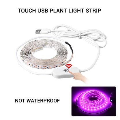 USB LED Grow Light Full Spectrum waterproof LED Strip Lights 2835 60LEDs Phyto Lamps For Greenhouse Hydroponic Plant Growing