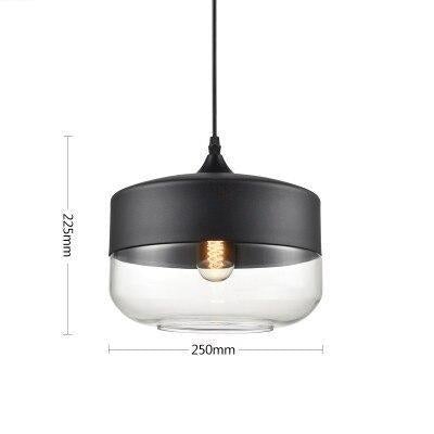 Glass Nordic Modern Pendant Lamp Dinning Room Bar Cafe Loft Vintage Light Hanging Lights Industrial Lighting Fixtures LED