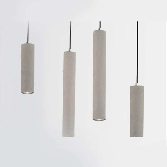 Nordic Cement  Single Head Pendant Lights Personality Creative Nightstand Bedroom Head Industrial Wind Cement Decorative Lamp