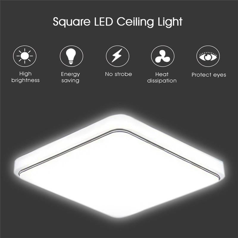 24W 30cmX30cm Square Led Ceiling Light Led Ceiling Lamp White Light Flush Mount Bedroom Fixture Lamp for Living Room