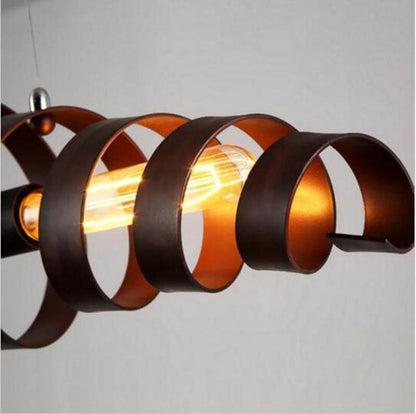 Spiral Spring Industrial Hanging Lamp Bar Retro Vintage Pendant Light Hanglamp Loft Kitchen Ceiling Hanging Light Fixture