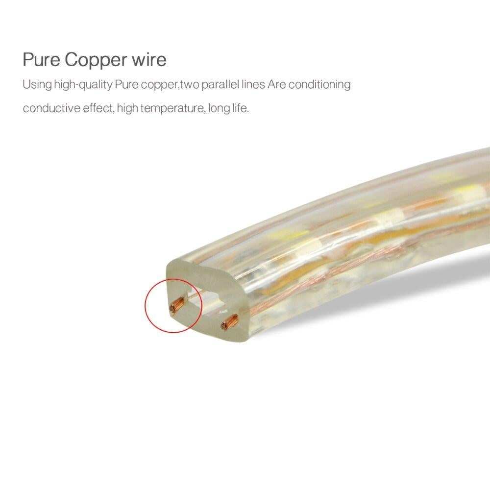 Super Bright SMD2835 Dimmable 220V LED Strip Light 1M/5M/10M/15M/20M/25M Kitchen Outdoor Garden Lamp Tape with EU Plug