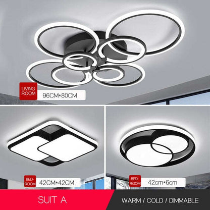 acrylic room modern nordic pendant hanging living room led light bedroom lamp color changing lights led chandelier lighting