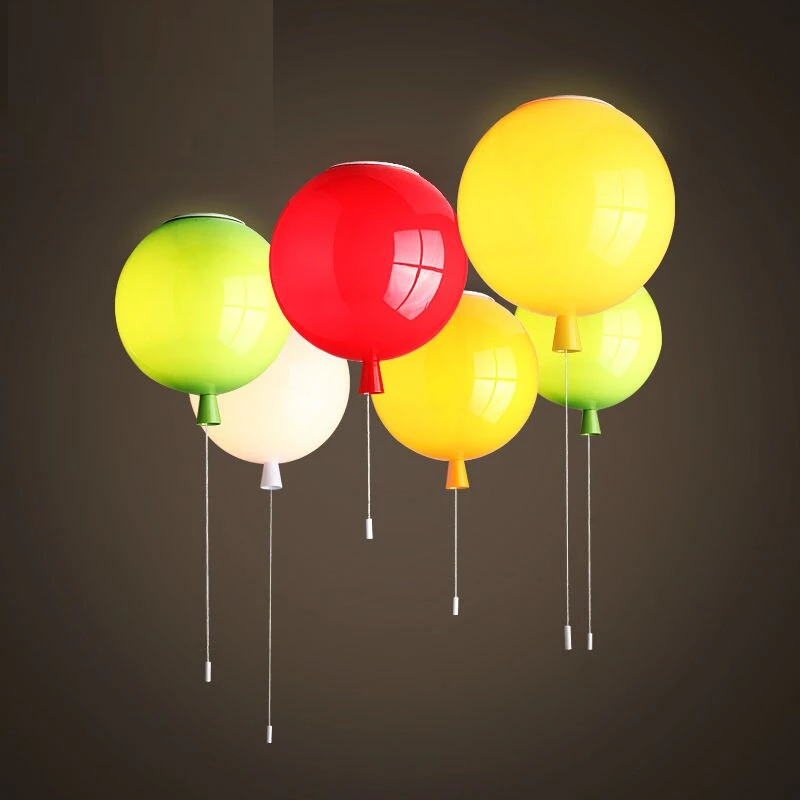Pendant Lights Modern Simplicity Novelty Color Balloon Shape Home Restaurant Living Room Lighting Children Bedroom Lamp