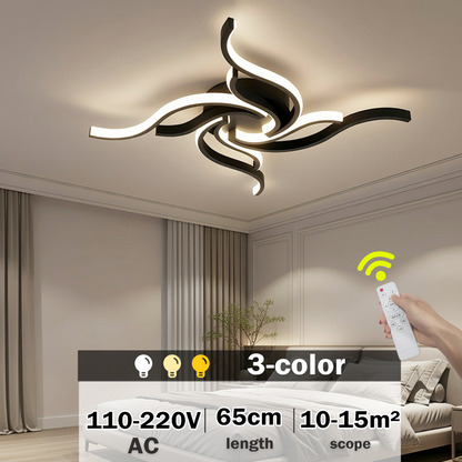 LED Ceiling Light Remote Control 3 Colors APP Dimming Lamp AC 110V 220V Aluminum For Living Room Bedroom