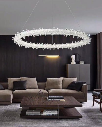 Crystal Chandelier Ring Creative Personality Lamp