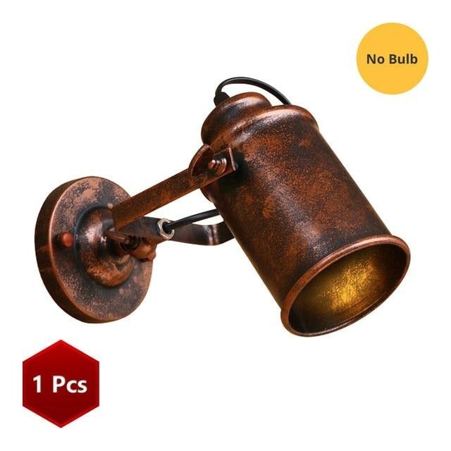 Vintage Wall Lamp Industrial light wall sconc,Plug with push button switch,Retro light wall,bedroom living room aisle lighting