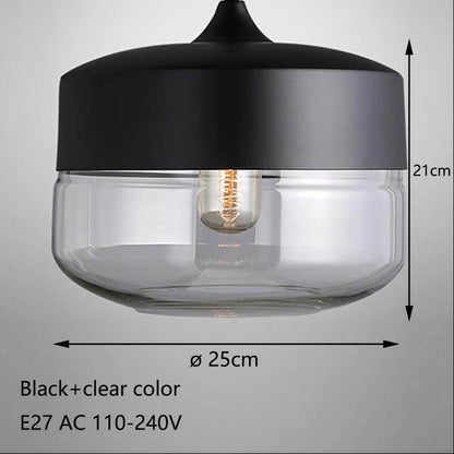 Nordic Modern Loft Hanging Glass Pendant Light For Kitchen Bar Living Room Bedroom
