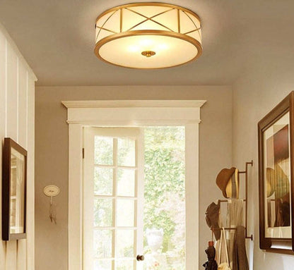 Vintage Design LED Ceiling Lights Round Simple Lampara De Techo Mmoderna Lighting Fixtures Living Room Bedroom Kitchen