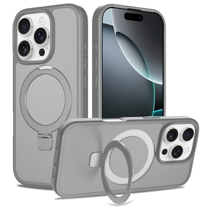 Sandblasted Magnetic 2-in-1 Phone Case for iPhone 17 Pro Max 15mm Stand Compatible Protective Cover