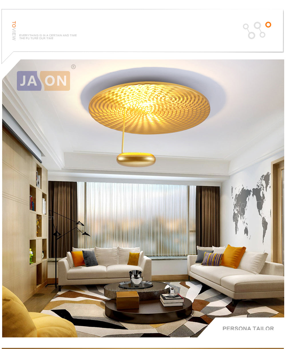 LED Postmodern Iron Chrome Golden Mushroom LED Lamp.LED Light.Ceiling Lights.LED Ceiling Light.Ceiling Lamp For Foyer Bedroom