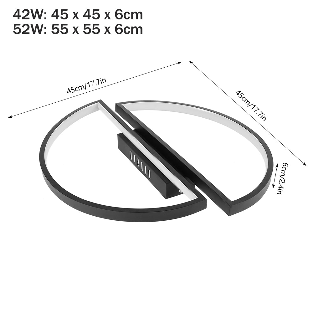 Modern LED Ceiling Light Minimalist Balcony Aisle Lamp 42W 52W LED Chandelier Light for Living Room dining Kitchen Bedroom Decor
