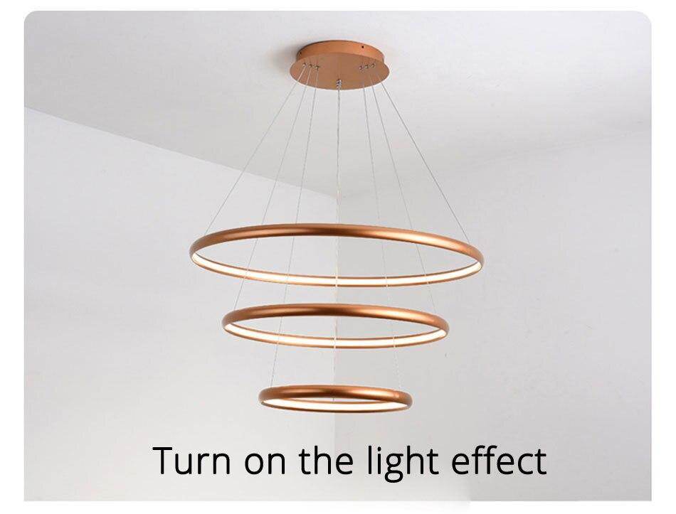 Modern Creative LED Pendant Lights For Living Room Restaurant Bed Room Aluminum Luminaria Lamp