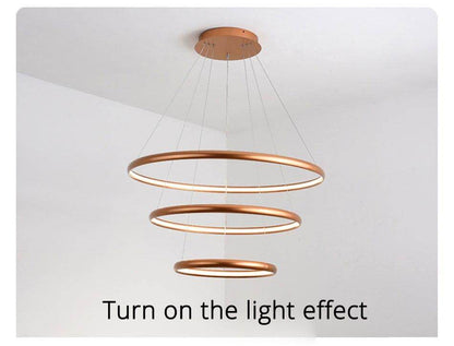 Modern Creative LED Pendant Lights For Living Room Restaurant Bed Room Aluminum Luminaria Lamp