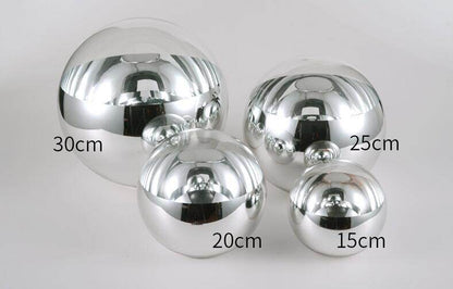 LukLoy Modern Mirror Glass Ball Pendant Light Copper Silver Gold Globe Loft Hanglamp Modern Lamp Kitchen Light Fixture