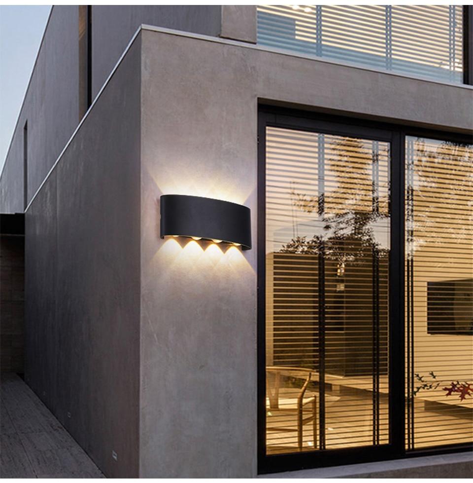 Nordic LED wall lamp Aluminum Waterproof outdoor wall lights for Porch/ /Garden /Bathroom light led luminaire 4W/6W/8W/10W /12W