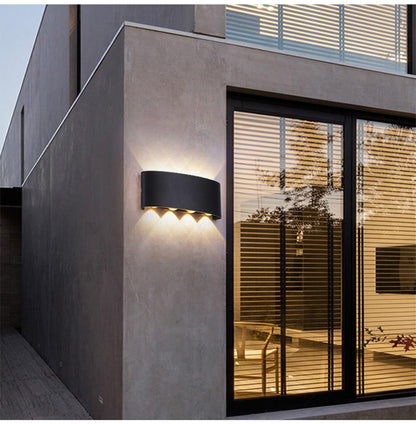 Nordic LED wall lamp Aluminum Waterproof outdoor wall lights for Porch/ /Garden /Bathroom light led luminaire 4W/6W/8W/10W /12W