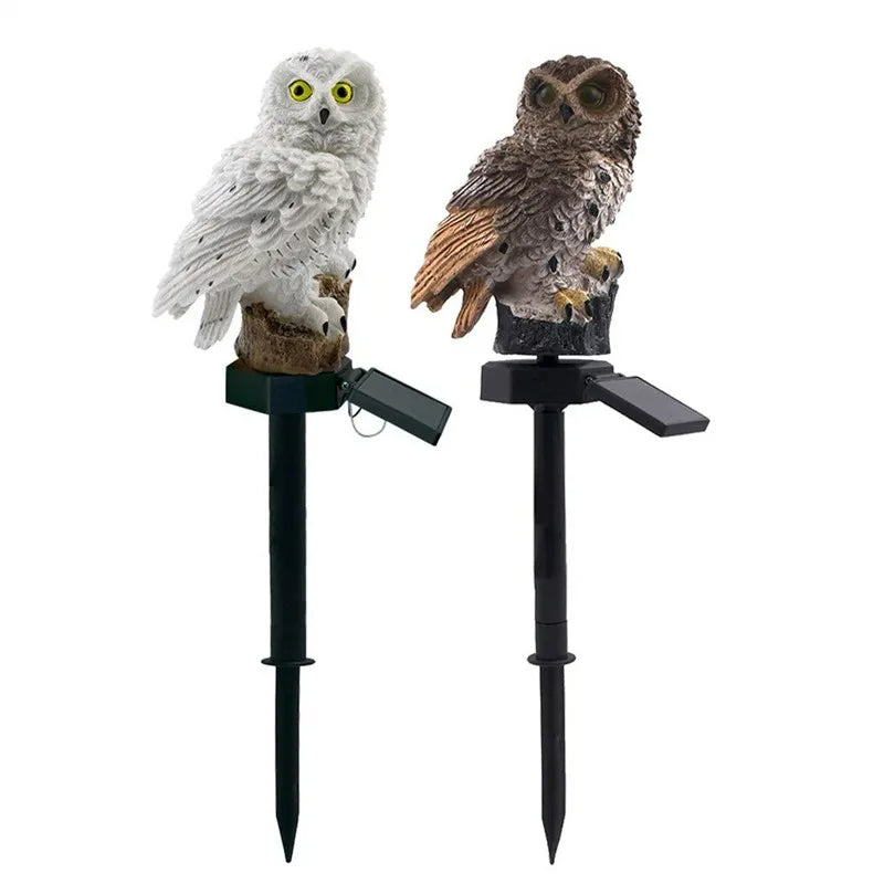 Led Solar Power Outdoor Garden Waterproof lighting Night Lights Owl Shape Energia Lamp Owl Stake Lawn Light decoration