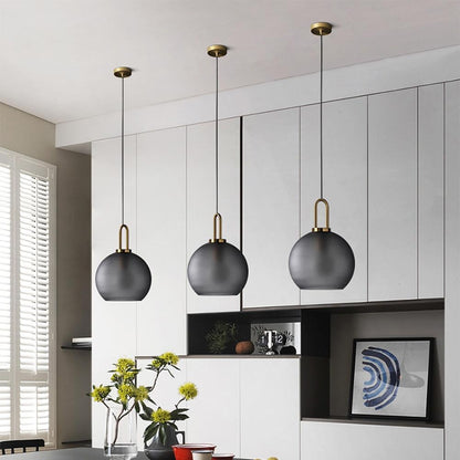 Postmodern Ins Pendant Lights Luxury Restaurant Lamps Nordic Bar Bedroom Bedside Glass Ball Single Hanging Lamp