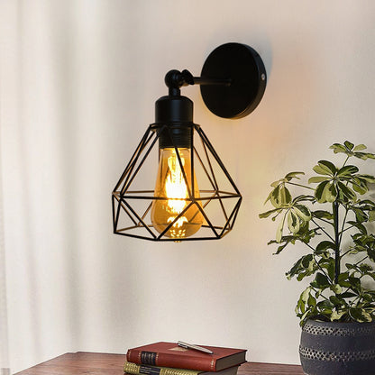 Black Modern Swing Arm Wall Lamp E27 Bulb Base, Suitable for Living Room Bedroom Bedside Lamp