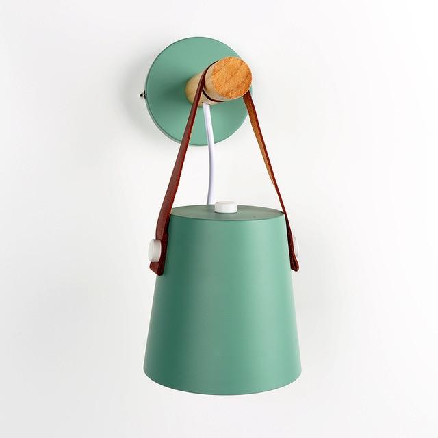Modern minimalist adjustable wall-mounted household bedside lighting wall decoration bathroom mirror lamp LED wood wall lamp E27