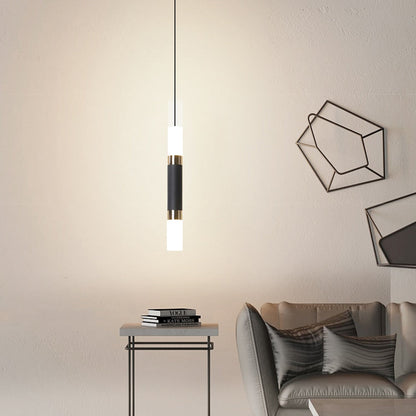 Led Pendant Light Dual light Sources Shine Up and Down Droplight Fixture Kitchen Island Dining Room Shop Bar Counter Decoration