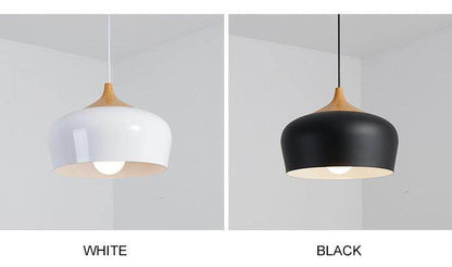 Modern Pendant Light Kitchen Fixtures For Dining Room Wood Black Restaurant Hanging Lamp Bar Bedroom Lighting Lustre
