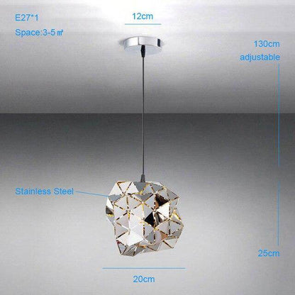 Modern Stainless Steel Pendant Lights Minimalist Style Pendant Lights Dining Room Lled Pendant Lamps Led Luminaire Suspendu