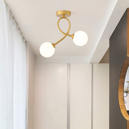 Modern Glass Ceiling Light Minimalist Ceiling lamp Indoor Lighting Hallway Aisle Balcony Entryway