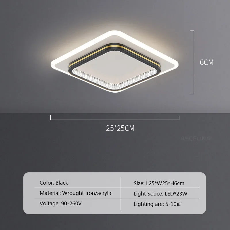 Modern LED Ceiling Light Luxury ceiling Lamp Entrance Hallway Aisle Bedroom Living Room Home Indorr Decor Illumination Luster