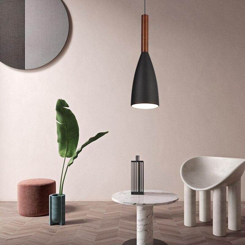 Modern Loft Simple Pendant Lights E27 Led Single Head Hanging Lamp For Kitchen Living Room Bedside Restaurant Cafe Office Room