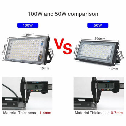 100W Led Flood Light AC  Outdoor Floodlight Spotlight IP65 Waterproof LED Street Lamp Landscape Lighting