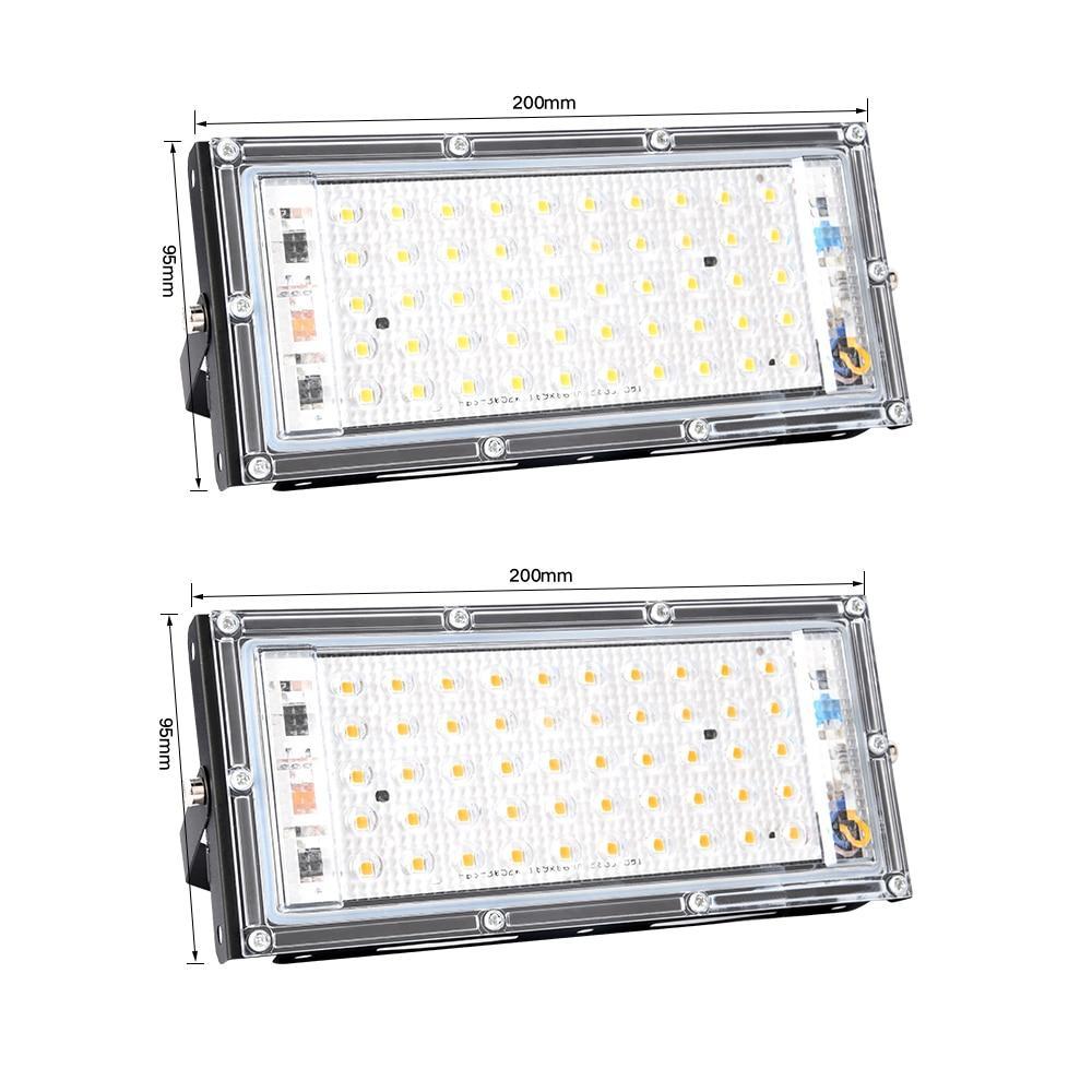 100W 50W LED Floodlight  AC RGB Spot light Waterproof Ip66 Outdoor Garden Lighting Led Reflector Cast light Spotlights