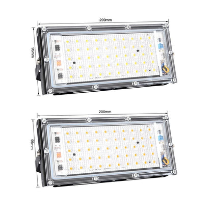 100W 50W LED Floodlight  AC RGB Spot light Waterproof Ip66 Outdoor Garden Lighting Led Reflector Cast light Spotlights
