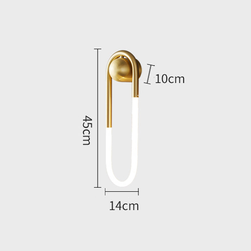 U-shaped Wall lamp Modern designer Creative Study Living room Bedroom Wall light Bedhead