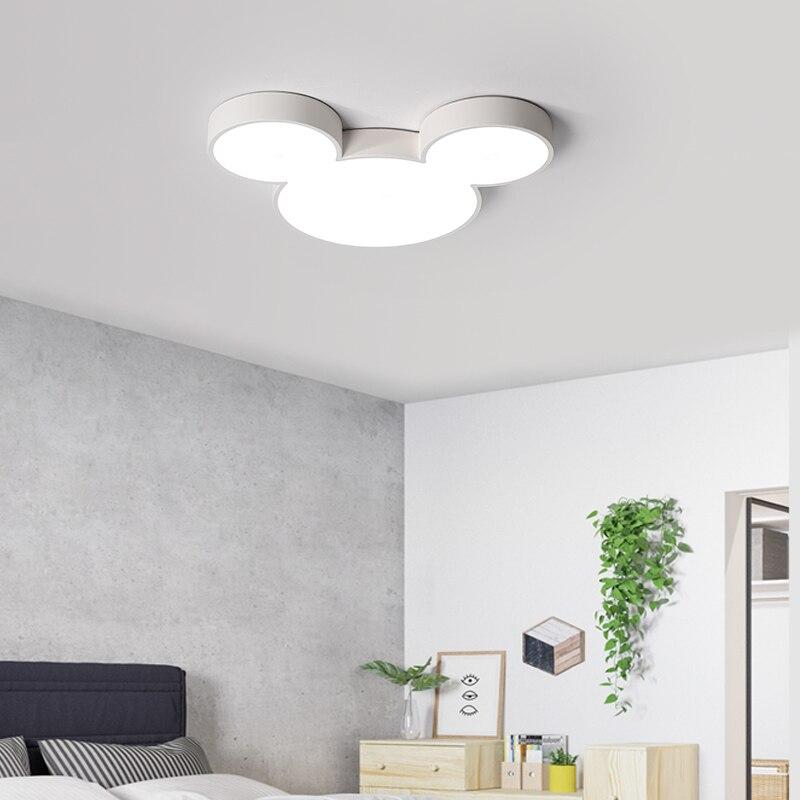 Ultra-thin 5cm Macaron Cartoon Cat Led Lamp Ceiling Light Fixtures Modern Bedroom Kid's Room Painted Iron Lamparas De Techo