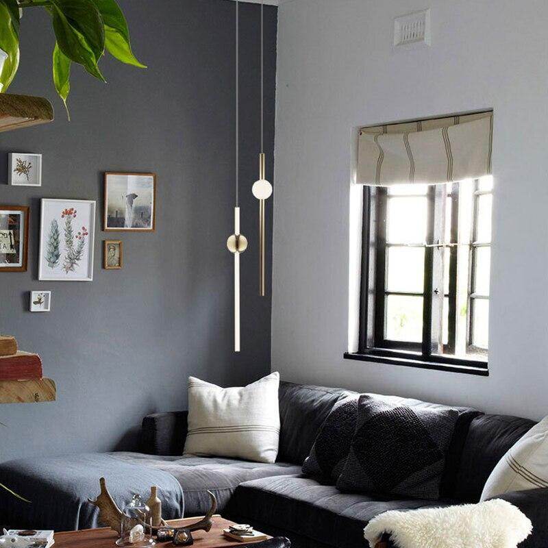 Modern Glass Metal Ball Pendant Lights Luminaria Cylinder Pipe Industrial Lamp Hanglamp Lustre Suspension